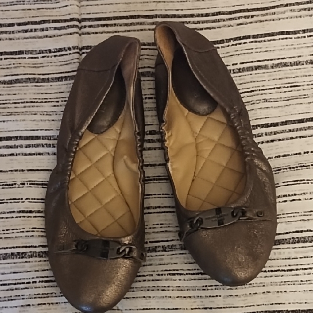 Michael Kors Metallic Silver Flats